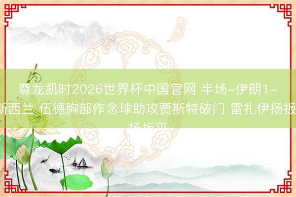 尊龙凯时2026世界杯中国官网 半场-伊朗1-1新西兰 伍德胸部作念球助攻贾斯特破门 雷扎伊扬扳平