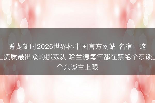 尊龙凯时2026世界杯中国官方网站 名宿：这是史上资质最出众的挪威队 哈兰德每年都在禁绝个东谈主上限
